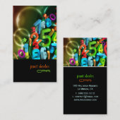PixDezines 123, CPA/Farbstoffe Visitenkarte (Vorne/Hinten)