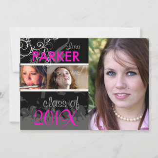 PixDezines 2011 Abschluss/Foto/Cap+Gown Einladung