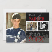 PixDezines 2011 Abschluss/Foto/Cap+Gown Einladung (Vorderseite)