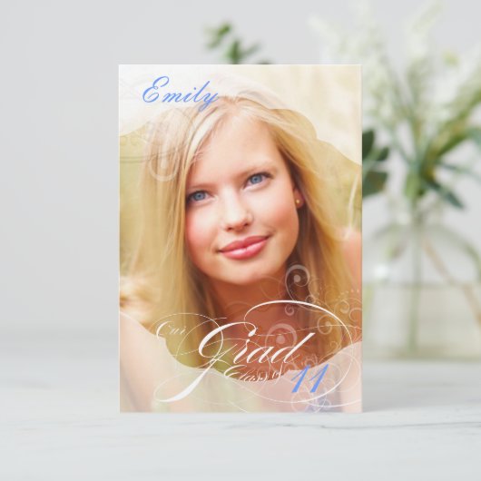 PixDezines 2011 Abschluss/Foto Einladung (Stehend Vorderseite)