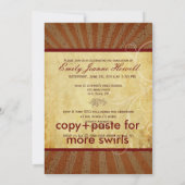 PixDezines 2011 Abschluss, Vintag / Retro-Buchten Einladung (Rückseite)