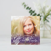 PixDezines 2012 Grad Foto+Düstern Einladung (Stehend Vorderseite)