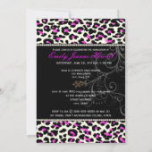 PixDezines 2012 Grads, Cheetah-Druck-/Farbtöne Einladung (Rückseite)