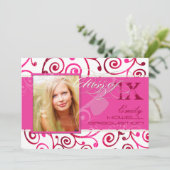 PixDezines 2012 Grads, Schokoladenfarben, wirlfarb Einladung (Stehend Vorderseite)