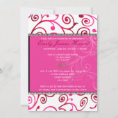 PixDezines 2012 Grads, Schokoladenfarben, wirlfarb Einladung (Rückseite)