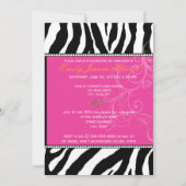 PixDezines 2012 Grads, Zebrafarben Einladung (Rückseite)