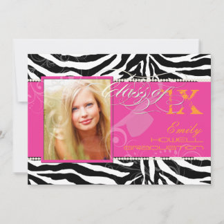 PixDezines 2012 Grads, Zebrafarben Einladung