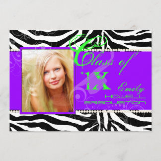 PixDezines 2012 Grads, Zebrafarben Einladung