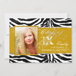 PixDezines 2012 Grads, Zebrafarben Einladung