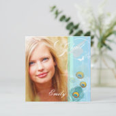 PixDezines 2012 Graduation Foto+DJ Pfau Einladung (Stehend Vorderseite)