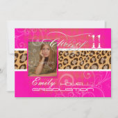 PixDezines 2012 Graduierung/Leopard/DJ Einladung (Vorderseite)