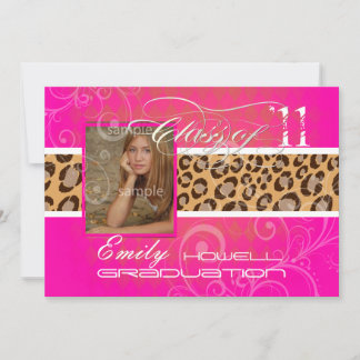 PixDezines 2012 Graduierung/Leopard/DJ Einladung