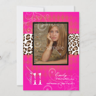 PixDezines 2012: Graduierung/Leopard/DJ-Hintergrun Einladung