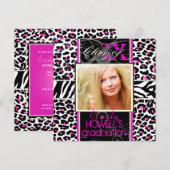 PixDezines 2013 Grads, Käsetadruck/Farbtöne Einladung (Vorne/Hinten)