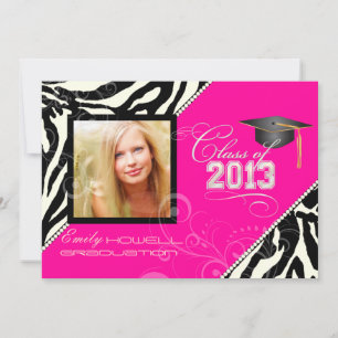 PixDezines 2013 Grads, Zebrafarben Einladung