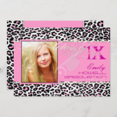 PixDezines 2025 Grads, Gepard-, Druck-/Farbtöne Einladung (Vorne/Hinten)