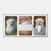 PixDezines 3-Foto-Rahmen DIY Hintergrundfarbe Schreibtischunterlage (Tastatur & Maus)