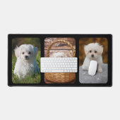 PixDezines 3-Foto-Rahmen DIY Hintergrundfarbe Schreibtischunterlage (Tastatur & Maus)