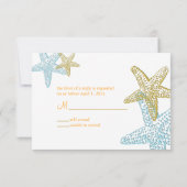 PixDezines 4.25"x5.5" uAwg, Seestern für 12x18 RSVP Karte (Rückseite)