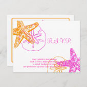 PixDezines 4.25"x5.5" uAwg, Seestern für 12x18 RSVP Karte (Vorne/Hinten)