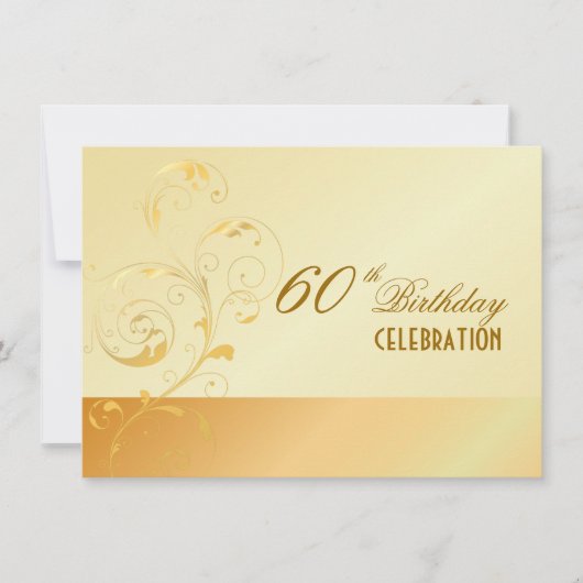 PixDezines 60 Geburtstag/filigrane/DIY Ihre Verans Einladung (Vorderseite)