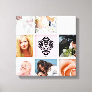 PixDezines 9-Foto auf Leinwand, Weißer Rahmen Vorl Leinwanddruck