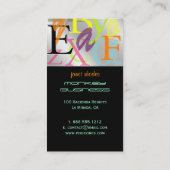 PixDezines ABC, griechische Alpha Visitenkarte (Rückseite)