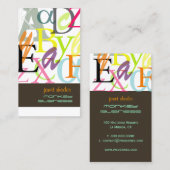 PixDezines ABC, griechischer Alpha/DJ Visitenkarte (Vorne/Hinten)