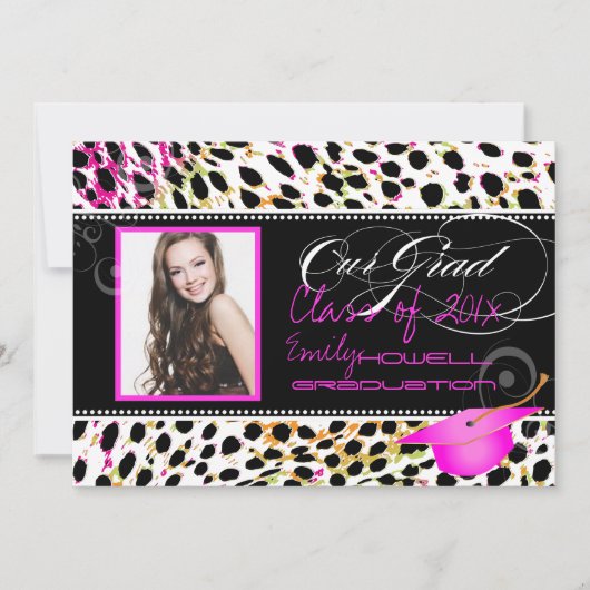 PixDezines Abschluss Einladung (Vorderseite)