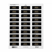PixDezines Abschluss/Imitats Gold Script Schriftar (Vorne)
