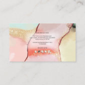 PixDezines Abstract Alcohol n Ink Visitenkarte (Rückseite)