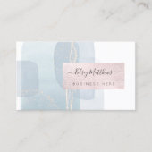 PixDezines Abstrakt Arrangement H2 Dusty Blue Busi Visitenkarte (Vorderseite)