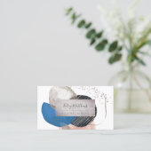 PixDezines Abstrakt Arrangement H2 Marine Aquamari Visitenkarte (Stehend Vorderseite)