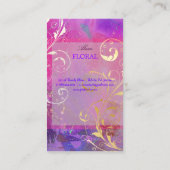 PixDezines abstrakt + filigrane Wirbel Visitenkarte (Rückseite)