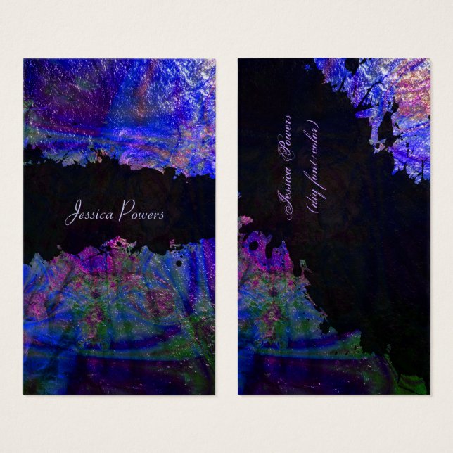 PixDezines, abstrakt/Kobalt/Indigo/metallisch (Vorne & Hinten)