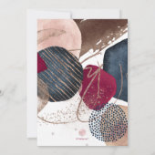 PixDezines Abstrakt Moderne Bar Mitzvah Einladung (Rückseite)