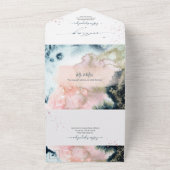 PixDezines Abstrakte Galaxie All In One Einladung (Außenbereich)