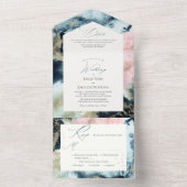 PixDezines Abstrakte Galaxie All In One Einladung (Innen Boden)