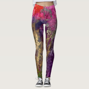 PixDezines abstrakte Galaxie/kosmische Energie Leggings