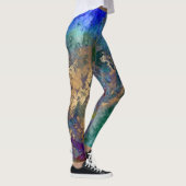 PixDezines Abstrakte Galaxie / Kosmische Energie Leggings (Rechts)