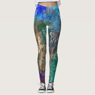 PixDezines Abstrakte Galaxie / Kosmische Energie Leggings