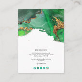 PixDezines Abstrakte Galaxie-Schmuck Visitenkarte (Rückseite)