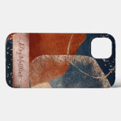 PixDezines Abstraktes Arrangement H2 Rose Gold Case-Mate iPhone Hülle (Rückseite (Horizontal))