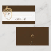 PixDezines Acorns/Imitats Gold/Platzkarten Platzkarte (Vorne/Hinten)