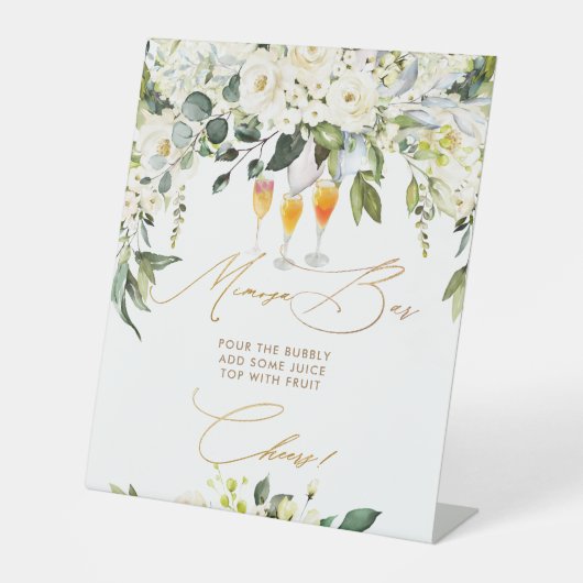 PixDezines Alabaster Rose Mimosa Bar Sockelschild (Vorderseite)