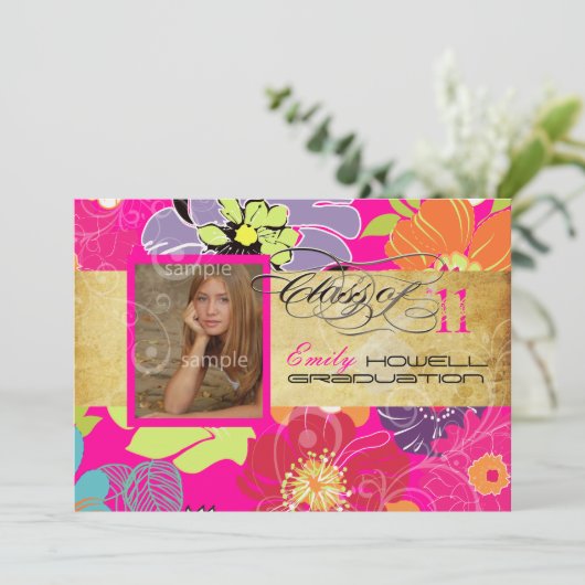 PixDezines Alegre 2011 Abschluss Einladung (Stehend Vorderseite)