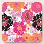 PixDezines Alegre/DIY Hintergrundfarbe Untersetzer (Vorderseite)