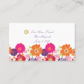 PixDezines Alegre/Mitzvah-Platzkarten Platzkarte (Rückseite)