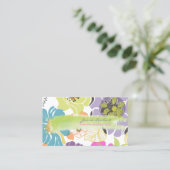 PixDezines alegre tropische Blume/DIY-Farbgebung Visitenkarte (Stehend Vorderseite)