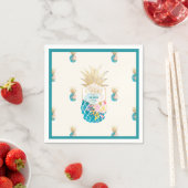 PixDezines Aloha Ananas/Aquamarin/DIY Hintergrund Serviette (Beispiel)